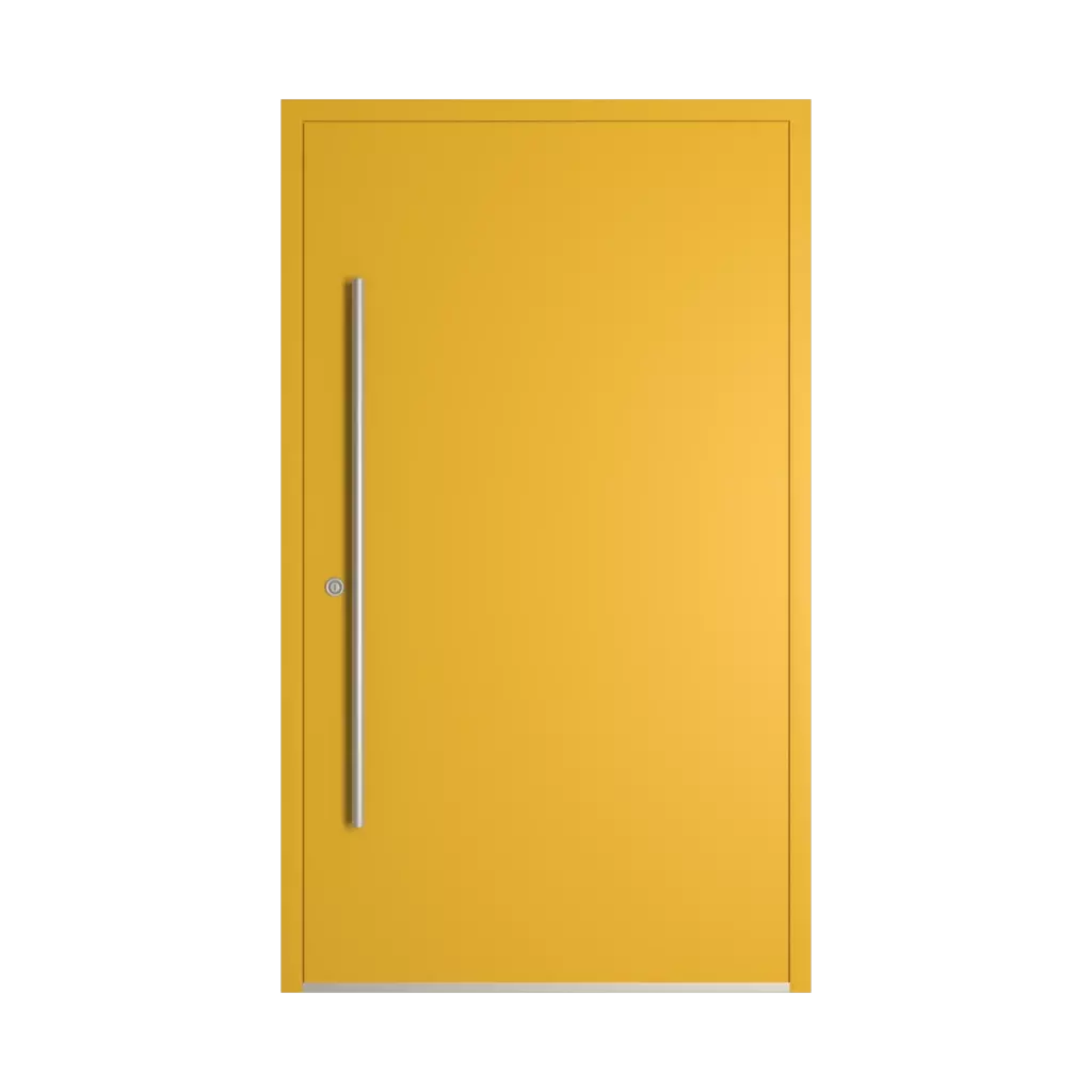RAL 1012 Lemon yellow entry-doors models dindecor sk01-beton  