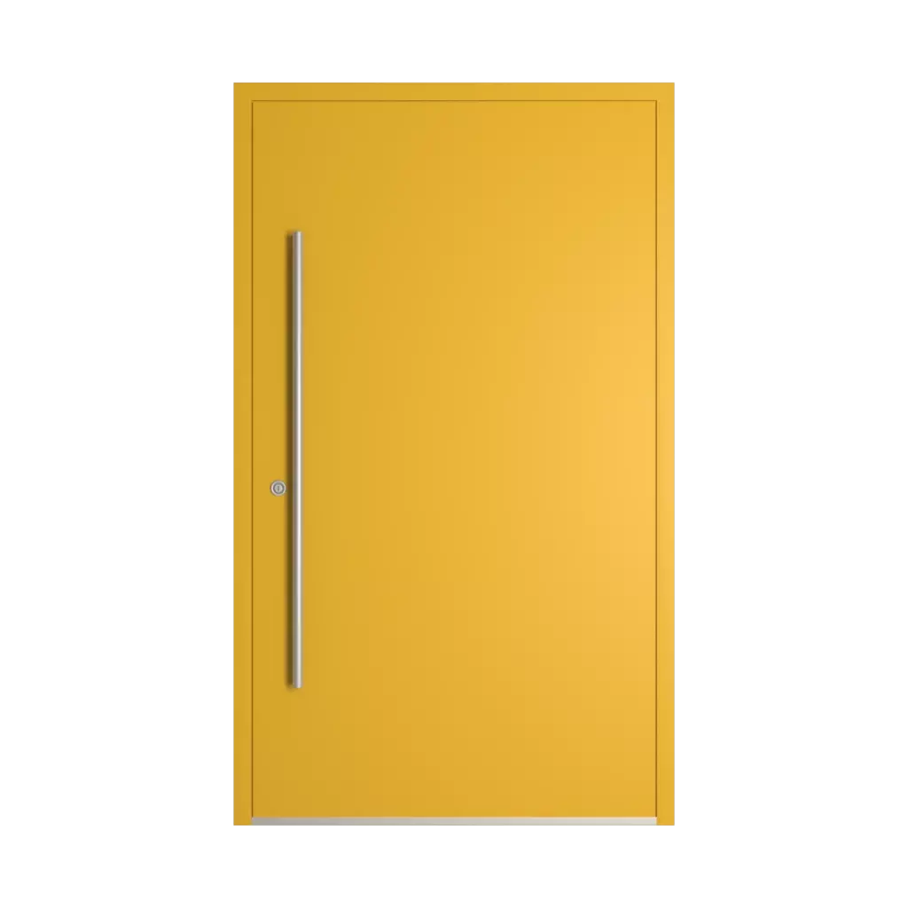 RAL 1012 Lemon yellow entry-doors models dindecor 6013-pvc  