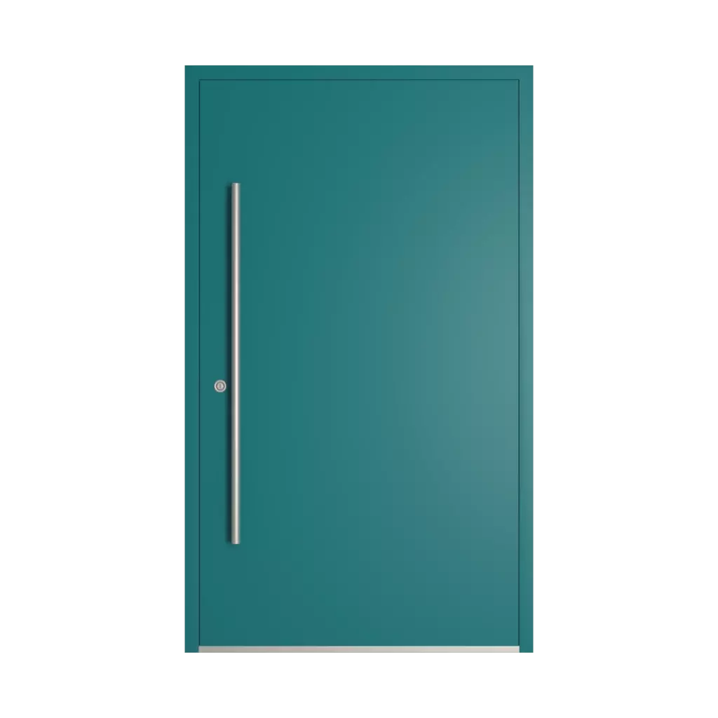 RAL 5021 Water blue entry-doors models dindecor 6013-pvc  