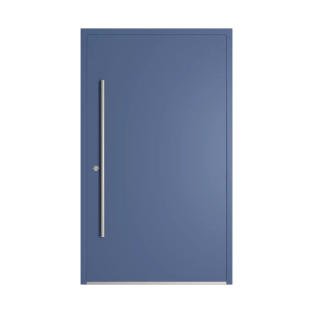 RAL 5023 Distant blue entry-doors models dindecor 6013-pvc  