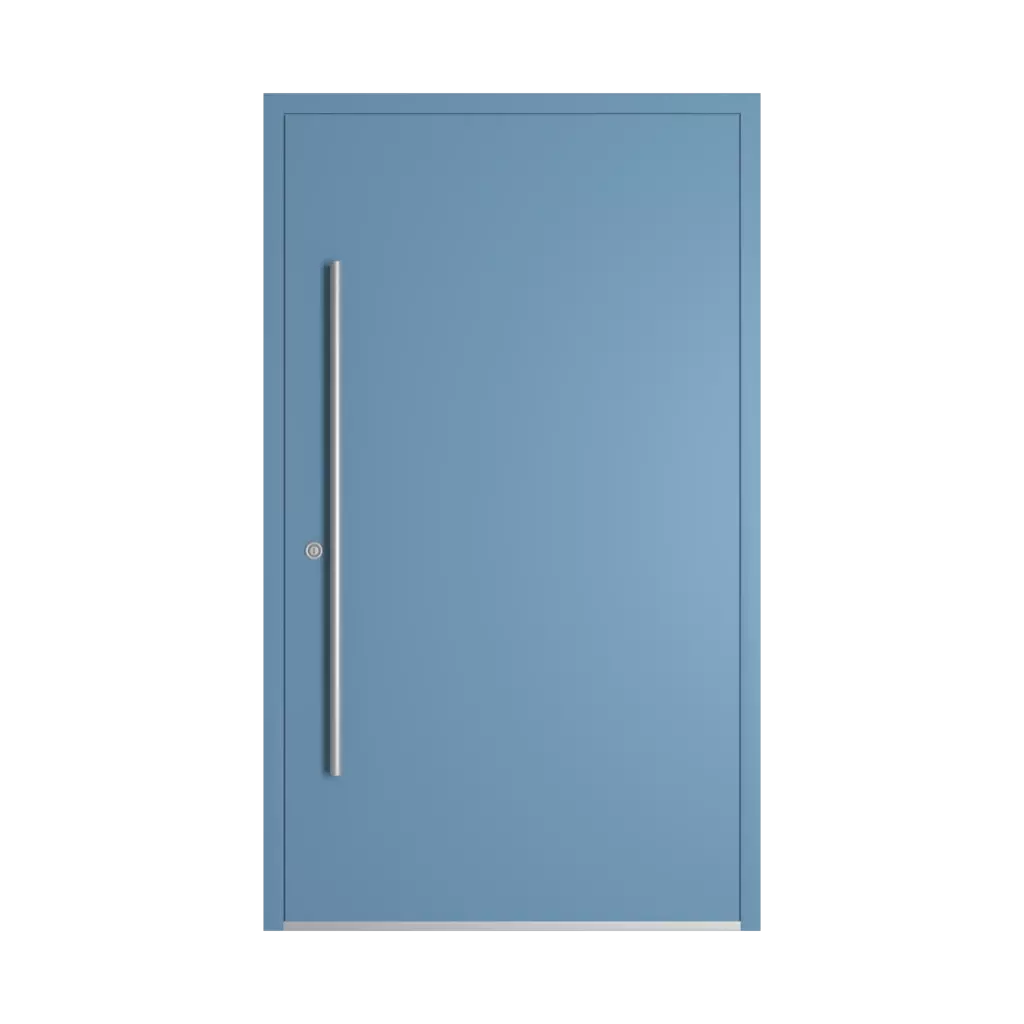 RAL 5024 Pastel blue entry-doors models dindecor 6005-pvc-black  