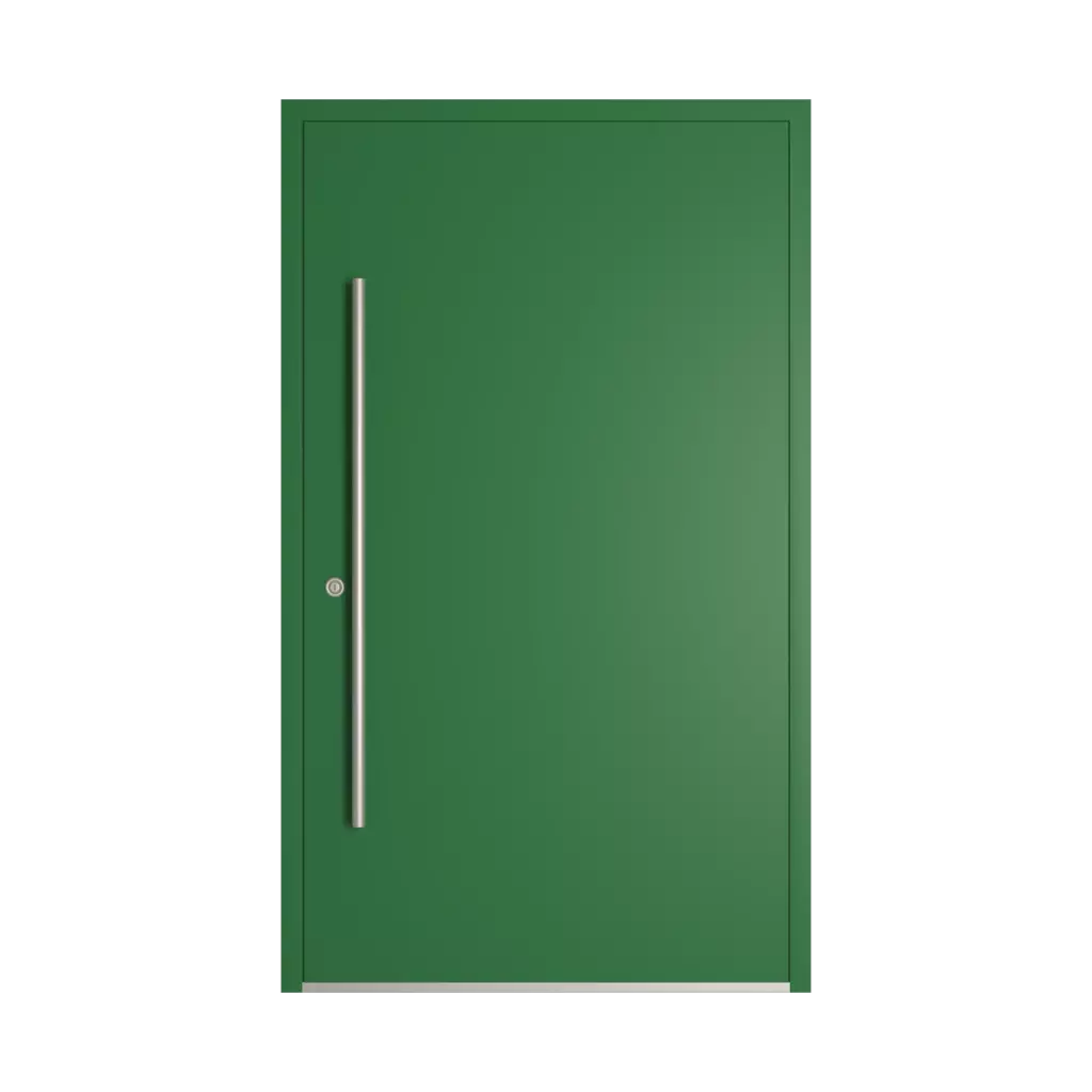 RAL 6001 Emerald green entry-doors models dindecor 6013-pvc  