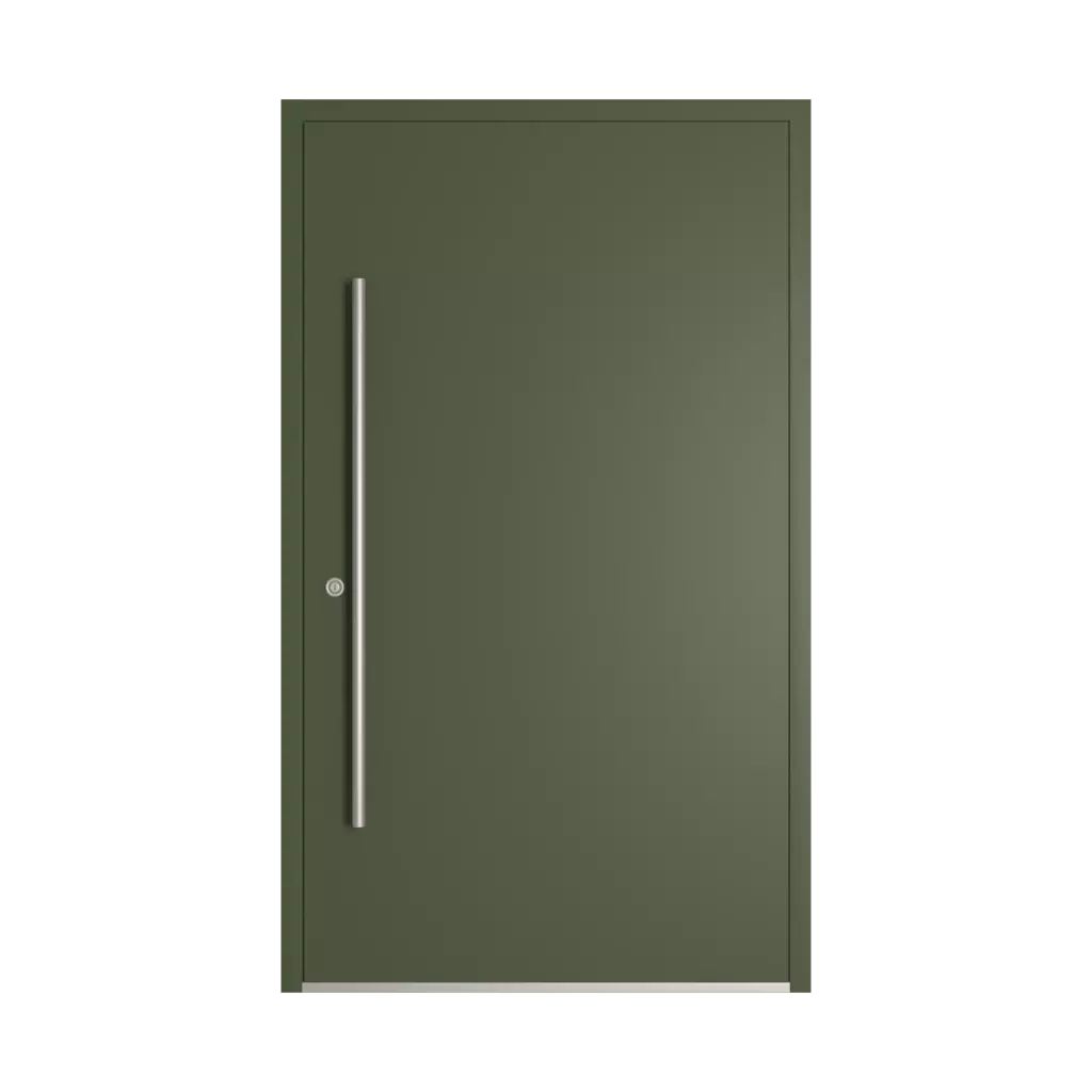 RAL 6003 Olive green entry-doors models dindecor sk01-beton  