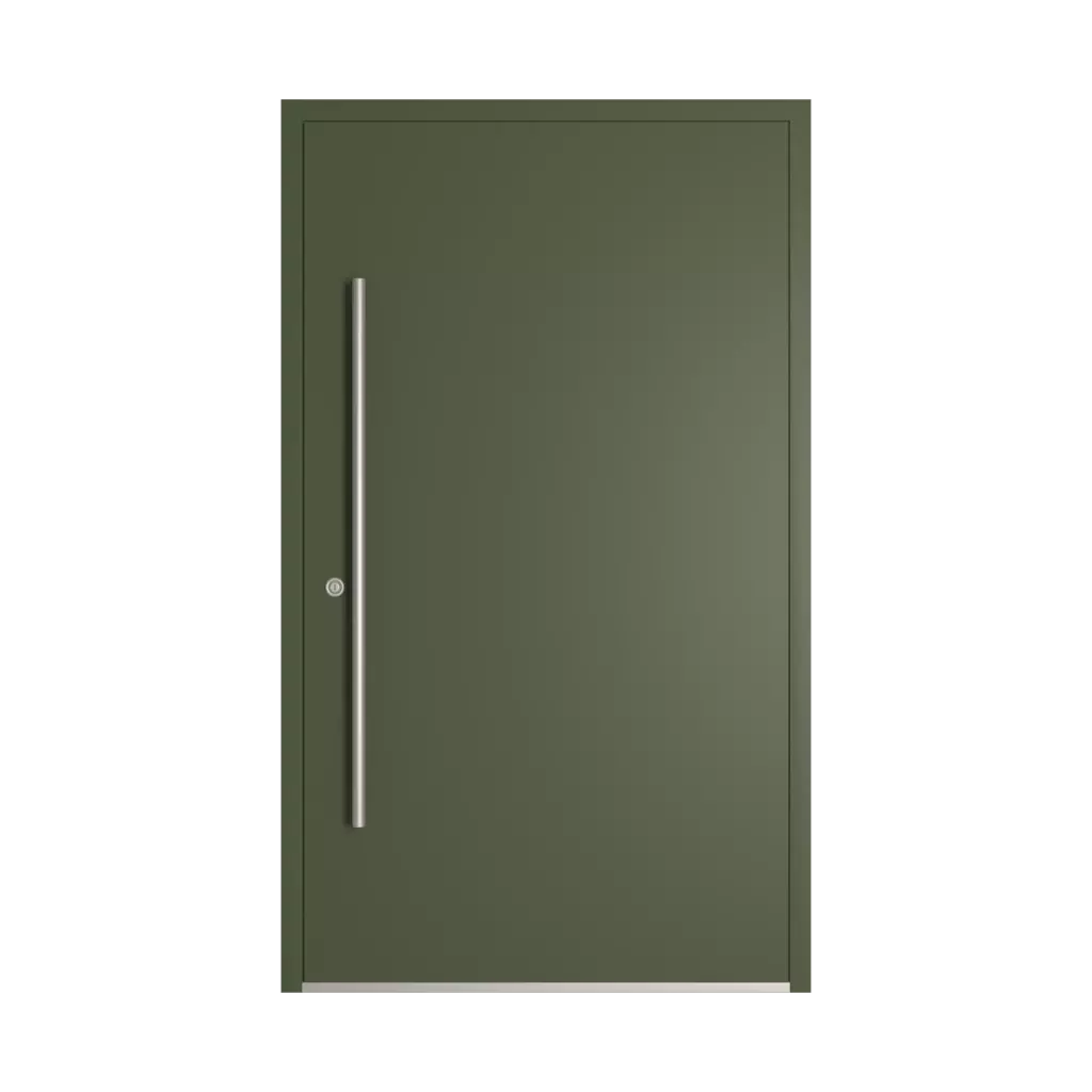 RAL 6003 Olive green entry-doors models dindecor gl08  