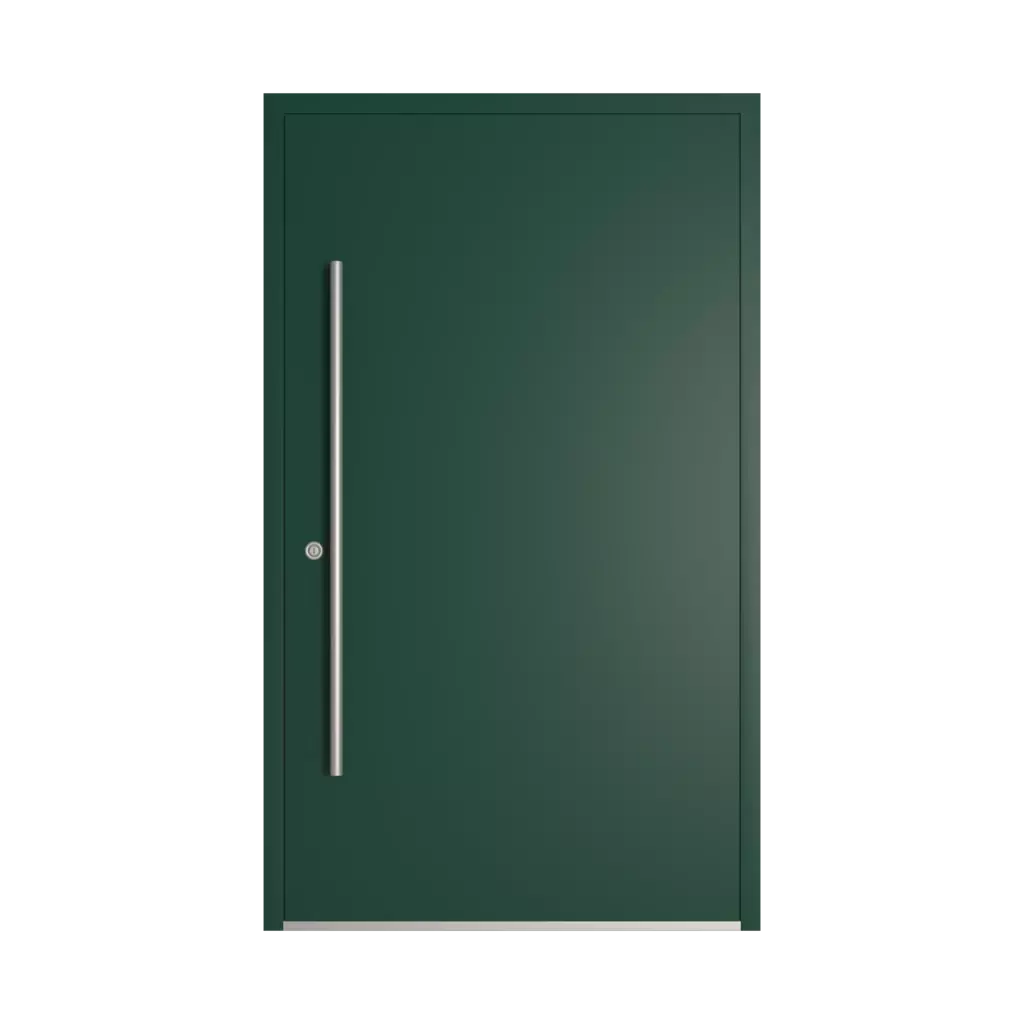 RAL 6005 Moss green entry-doors models dindecor 6013-pvc  