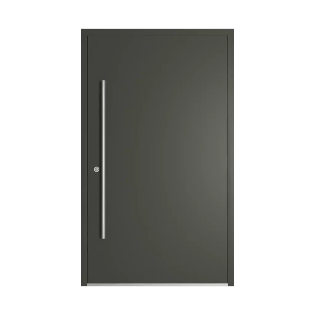 RAL 6006 Grey olive entry-doors models dindecor 6013-pvc  