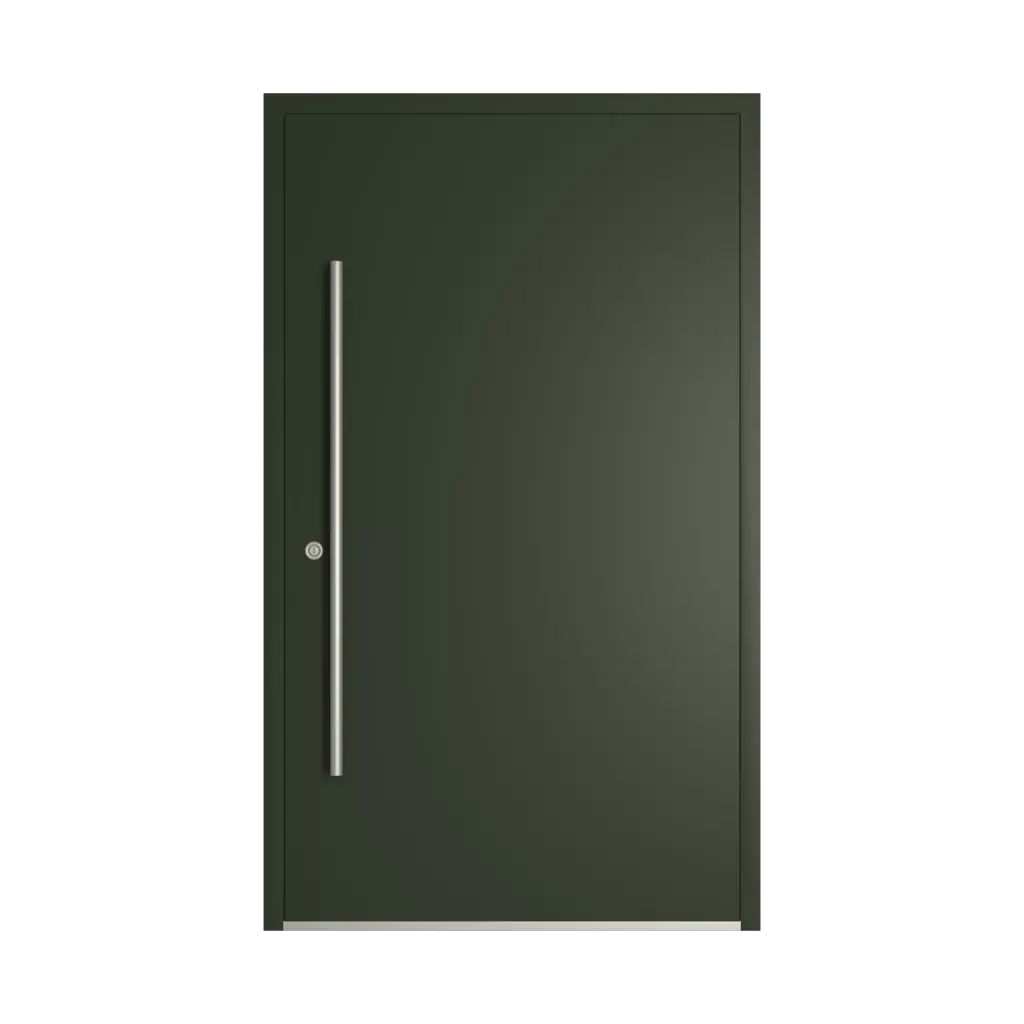 RAL 6007 Bottle green entry-doors models dindecor gl08  