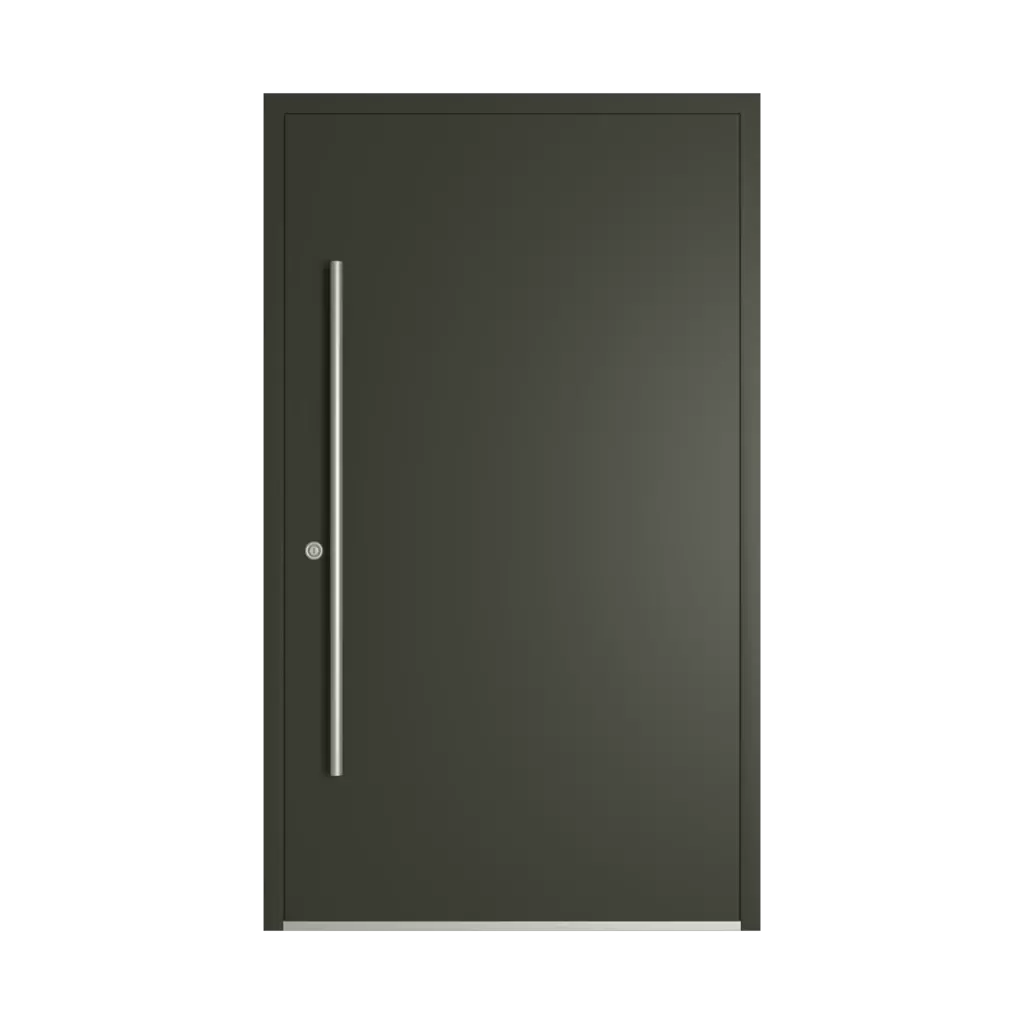 RAL 6008 Brown green entry-doors models dindecor be04  