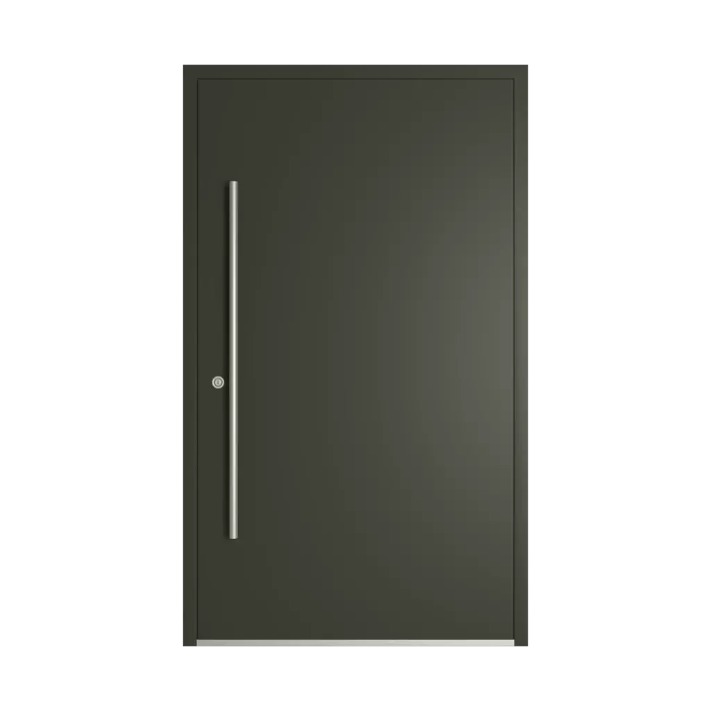 RAL 6008 Brown green entry-doors models dindecor gl08  