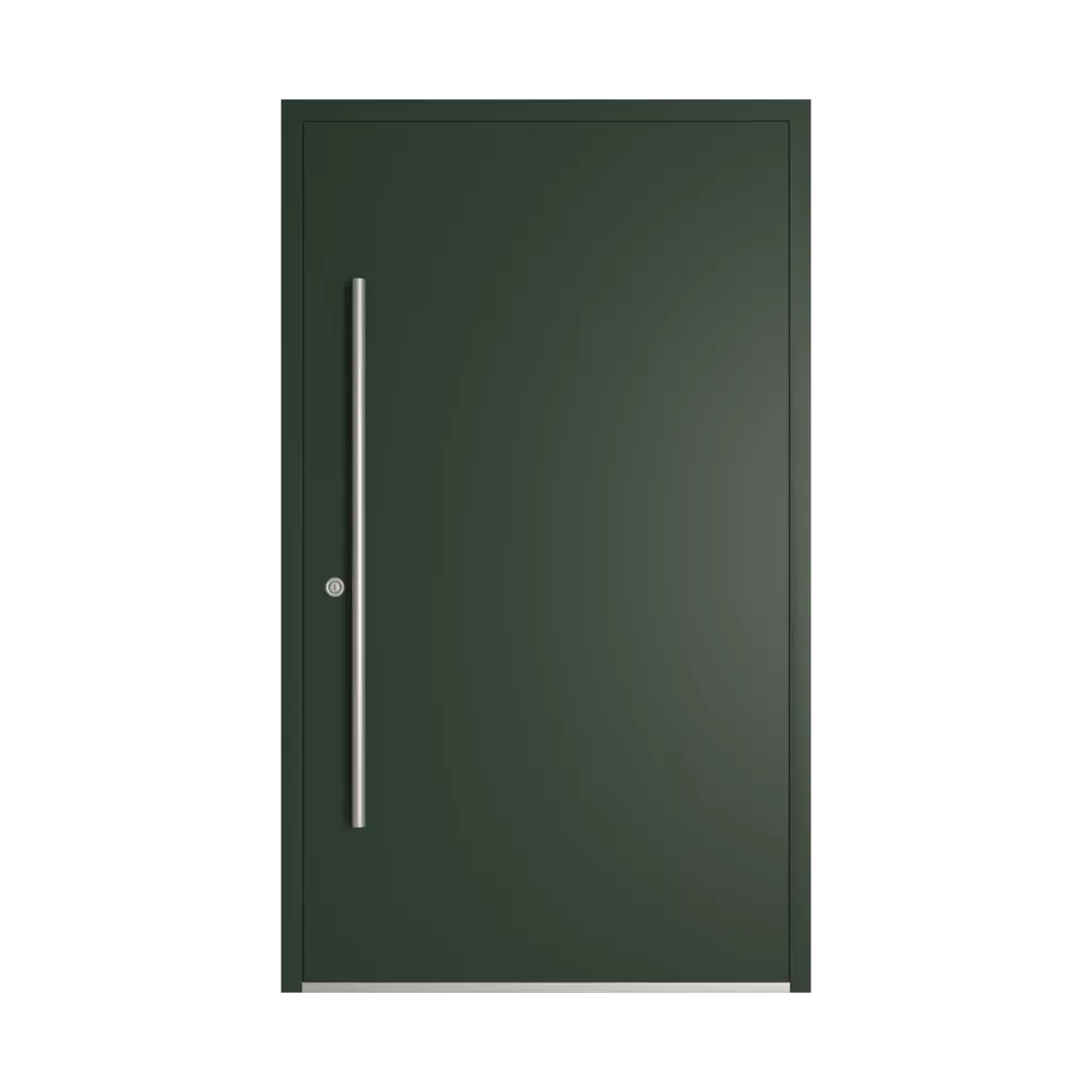 RAL 6009 Fir green entry-doors models dindecor sk01-beton  