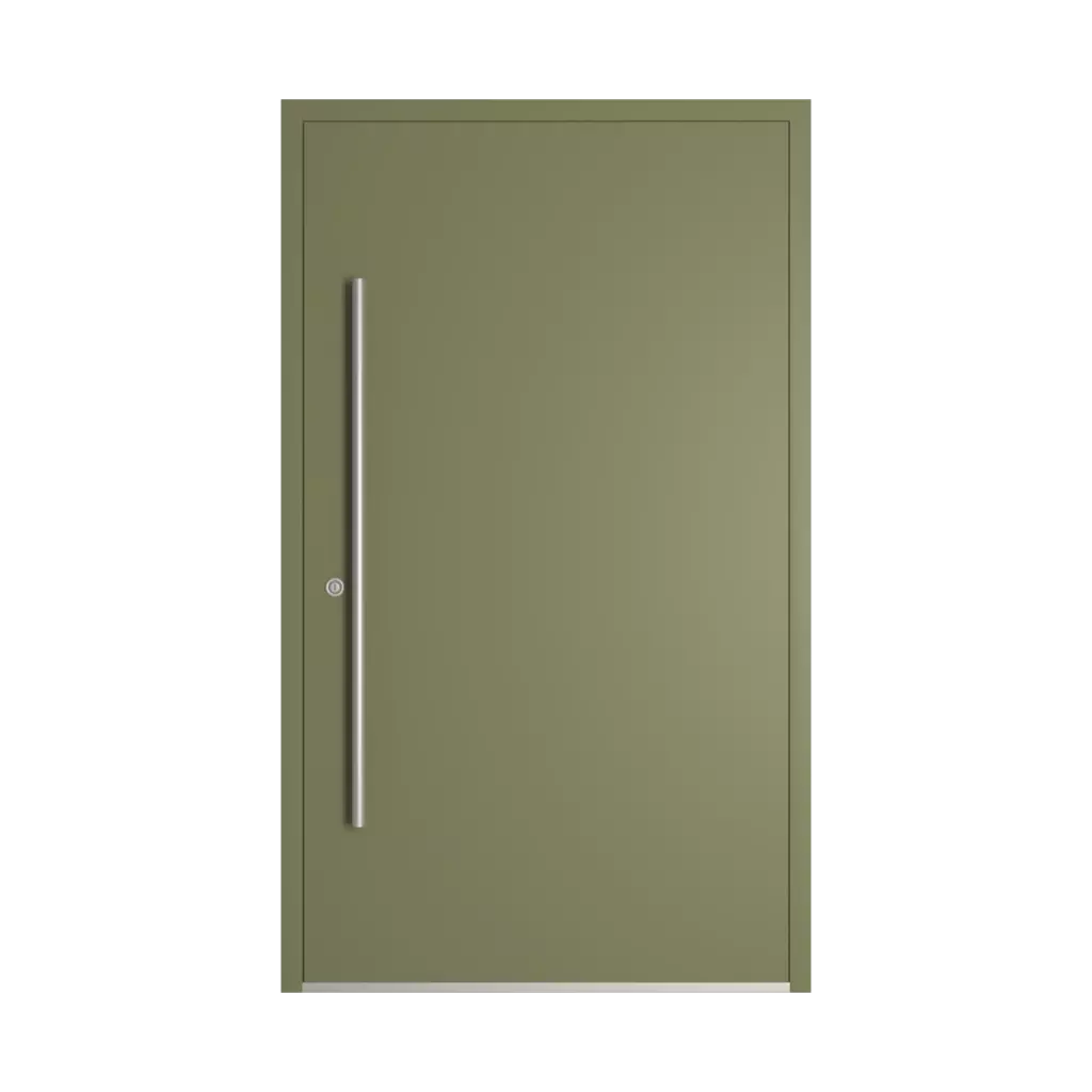 RAL 6013 Reed green entry-doors models dindecor 6120-pwz  