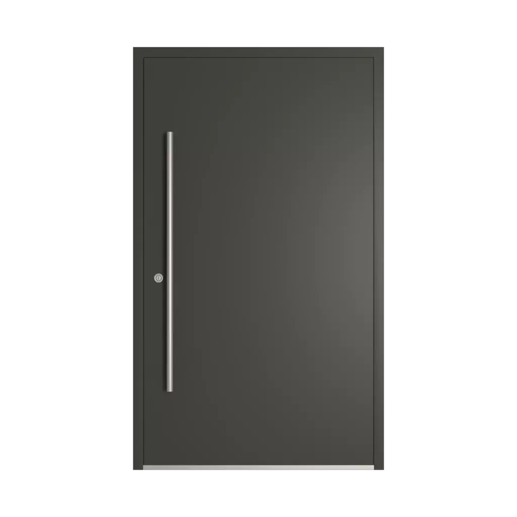 RAL 6015 Black olive entry-doors models dindecor sk01-beton  