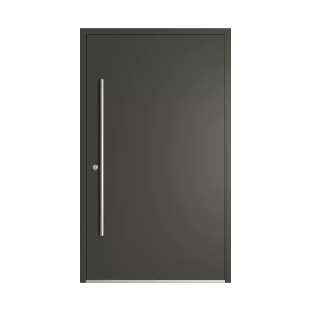 RAL 6015 Black olive entry-doors models dindecor 6013-pvc  