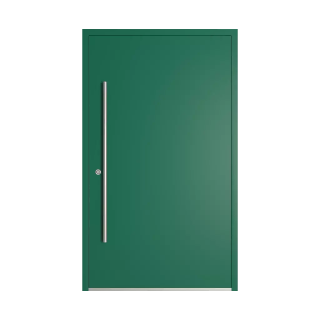 RAL 6016 Turquoise green entry-doors models dindecor model-6123  