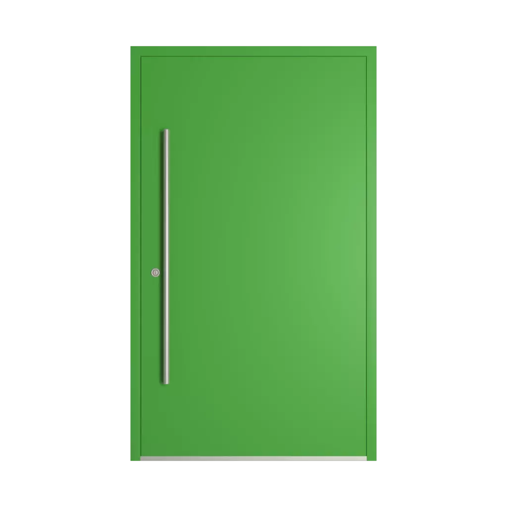 RAL 6018 Yellow green entry-doors models dindecor 6132-black  