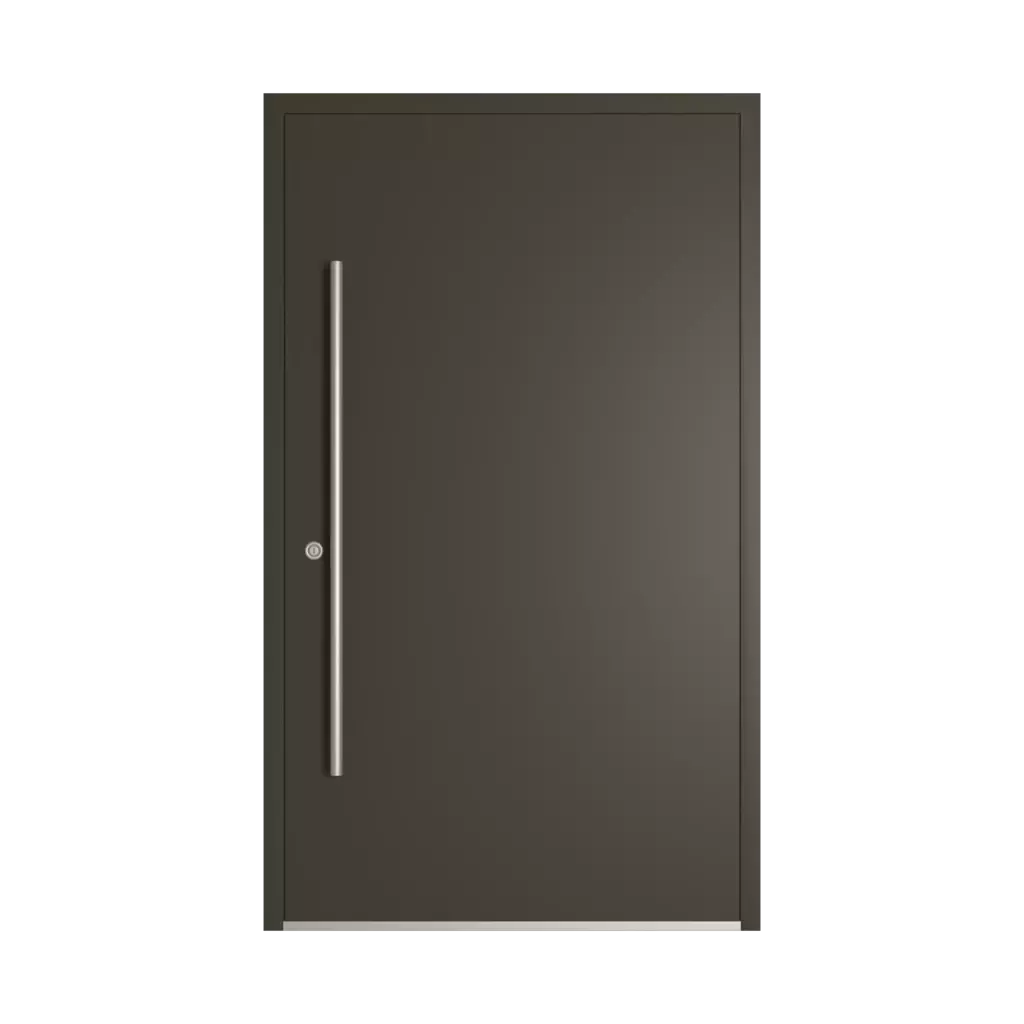 RAL 6022 Olive drab entry-doors models dindecor sk01-beton  