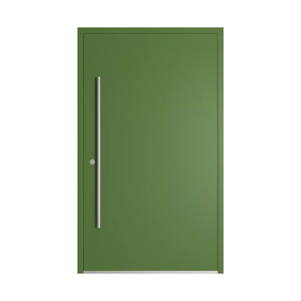 RAL 6025 Fern green entry-doors models dindecor 1401-pvc-black  