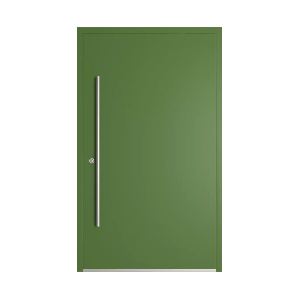 RAL 6025 Fern green entry-doors models dindecor 6132-black  