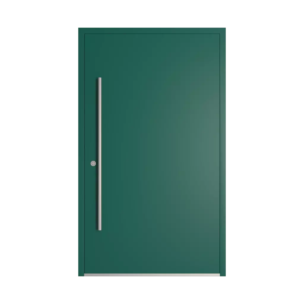 RAL 6026 opal green entry-doors models dindecor 6124-pwz  