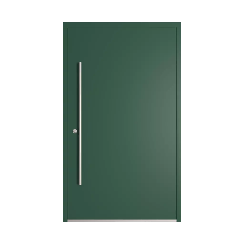 RAL 6028 Pine green entry-doors models dindecor model-6129  