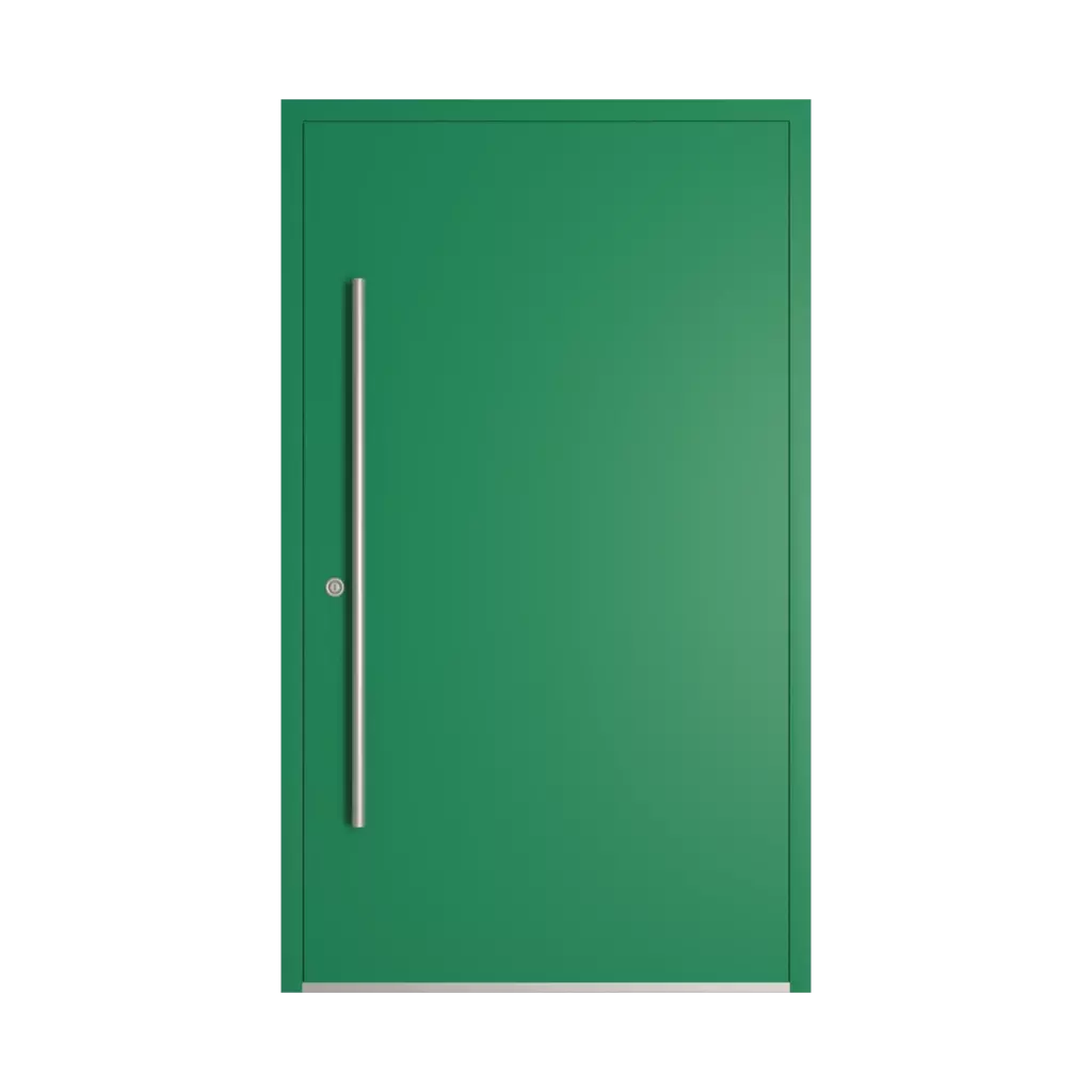 RAL 6032 Signal green entry-doors models dindecor 6005-pvc-black  