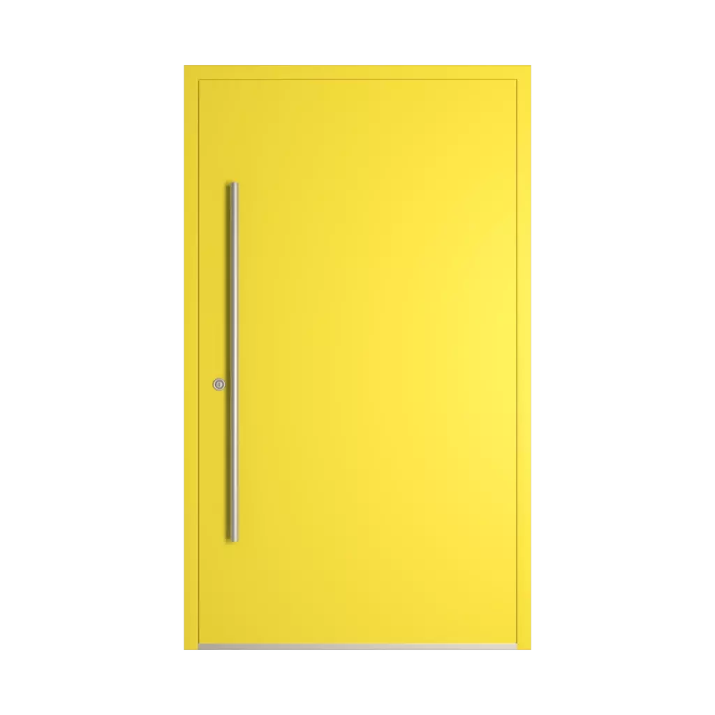 RAL 1016 Sulfur yellow entry-doors models dindecor sk01-beton  