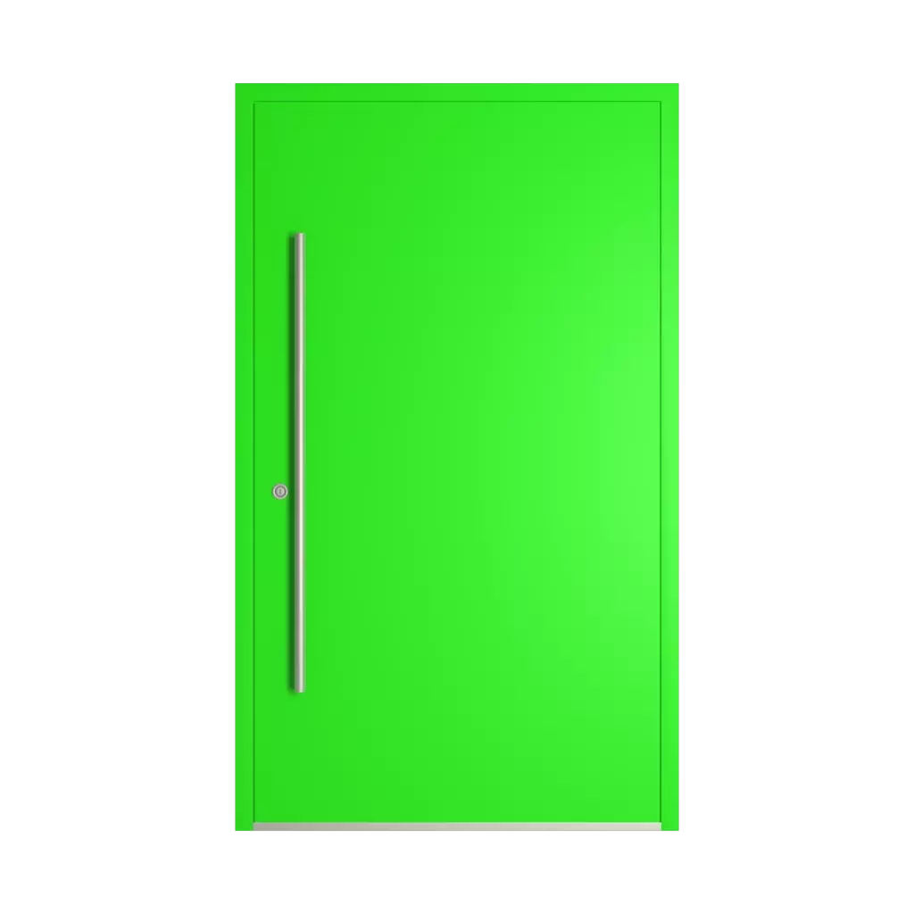 RAL 6037 Pure green entry-doors models dindecor model-5041  