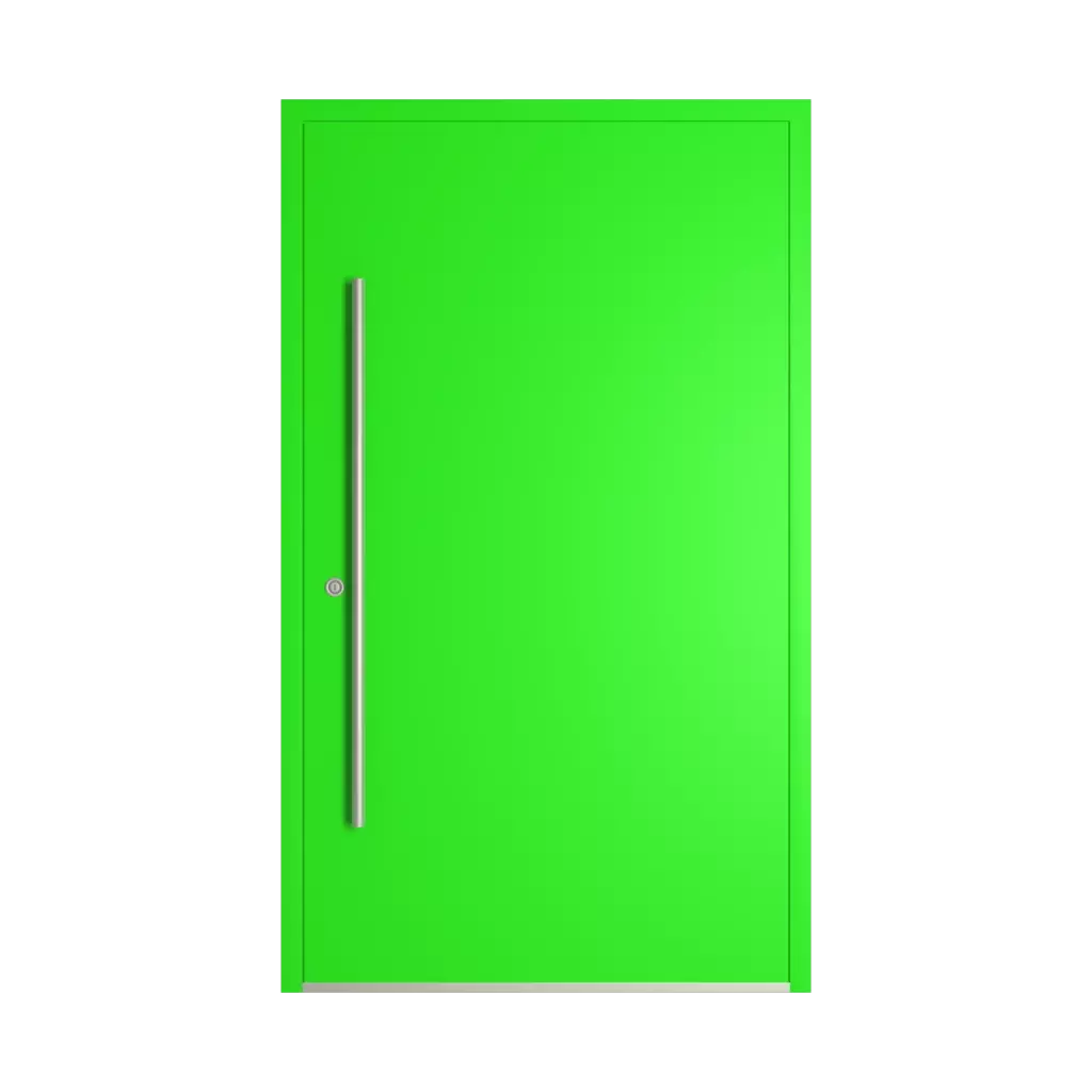 RAL 6037 Pure green entry-doors models dindecor model-6129  