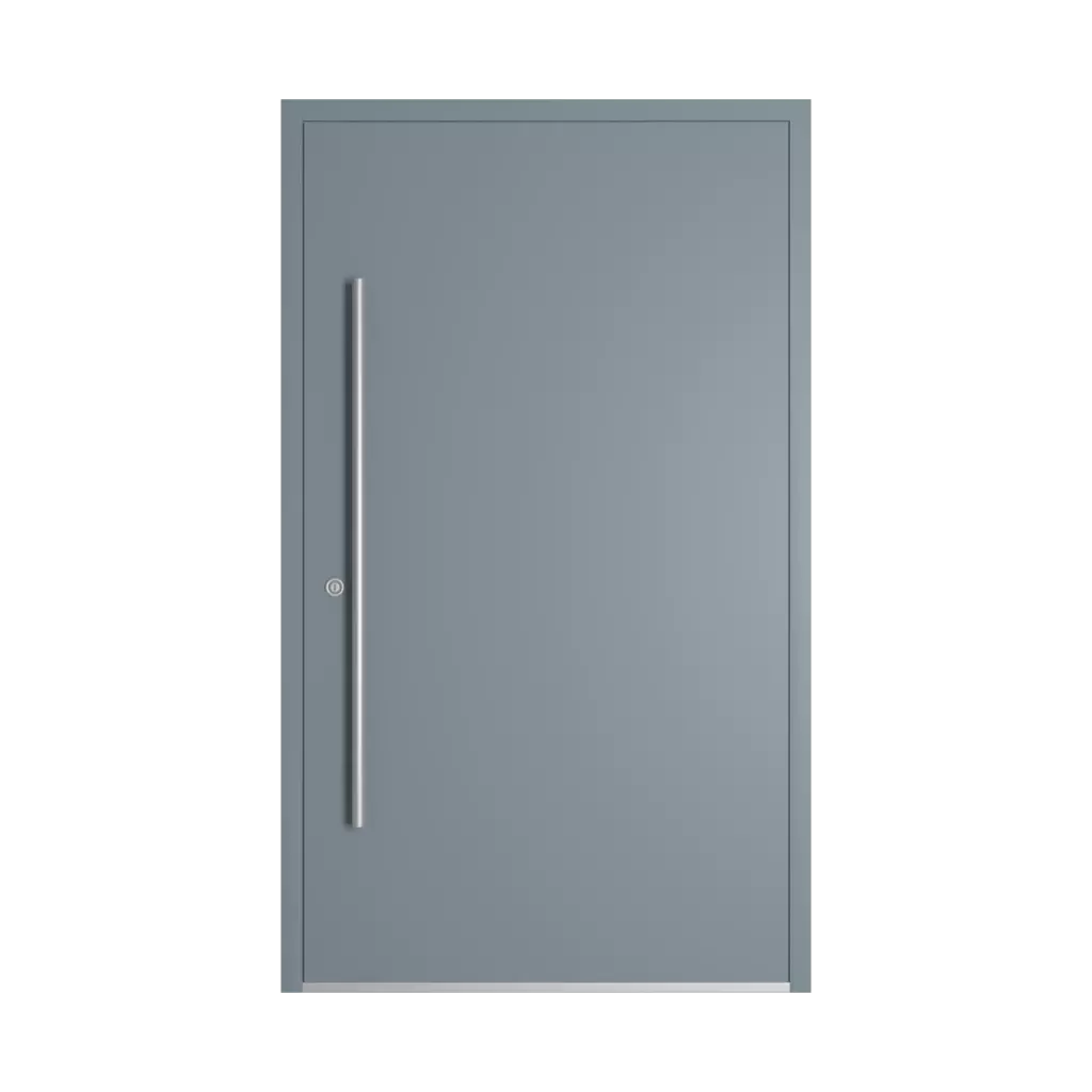 RAL 7000 Squirrel grey entry-doors models dindecor 6124-pwz  