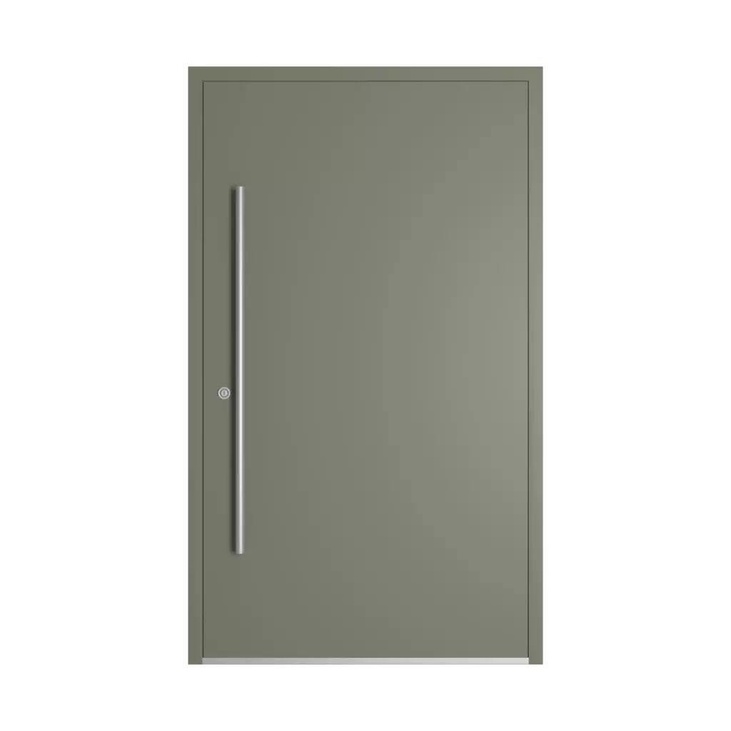RAL 7003 Moss grey entry-doors models dindecor be04  