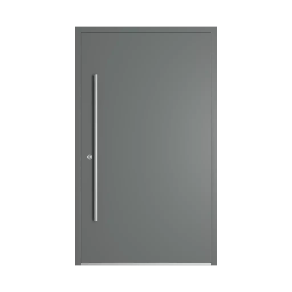 RAL 7005 Mouse Gray entry-doors models dindecor 6013-pvc  