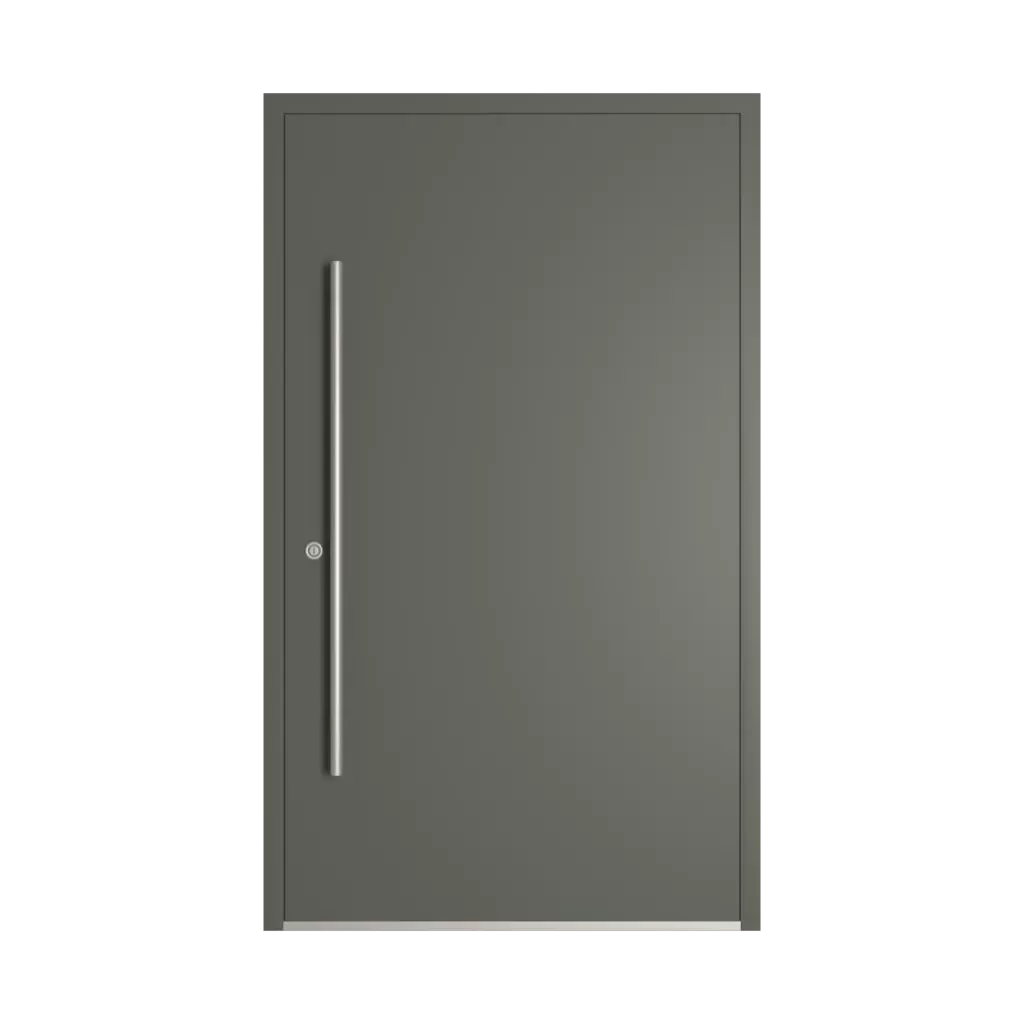 RAL 7009 Green grey entry-doors models dindecor sk01-beton  