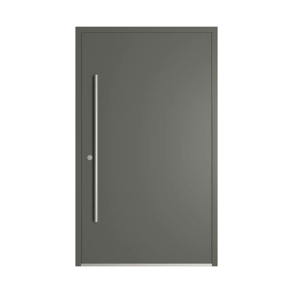 RAL 7009 Green grey entry-doors models dindecor 6124-pwz  