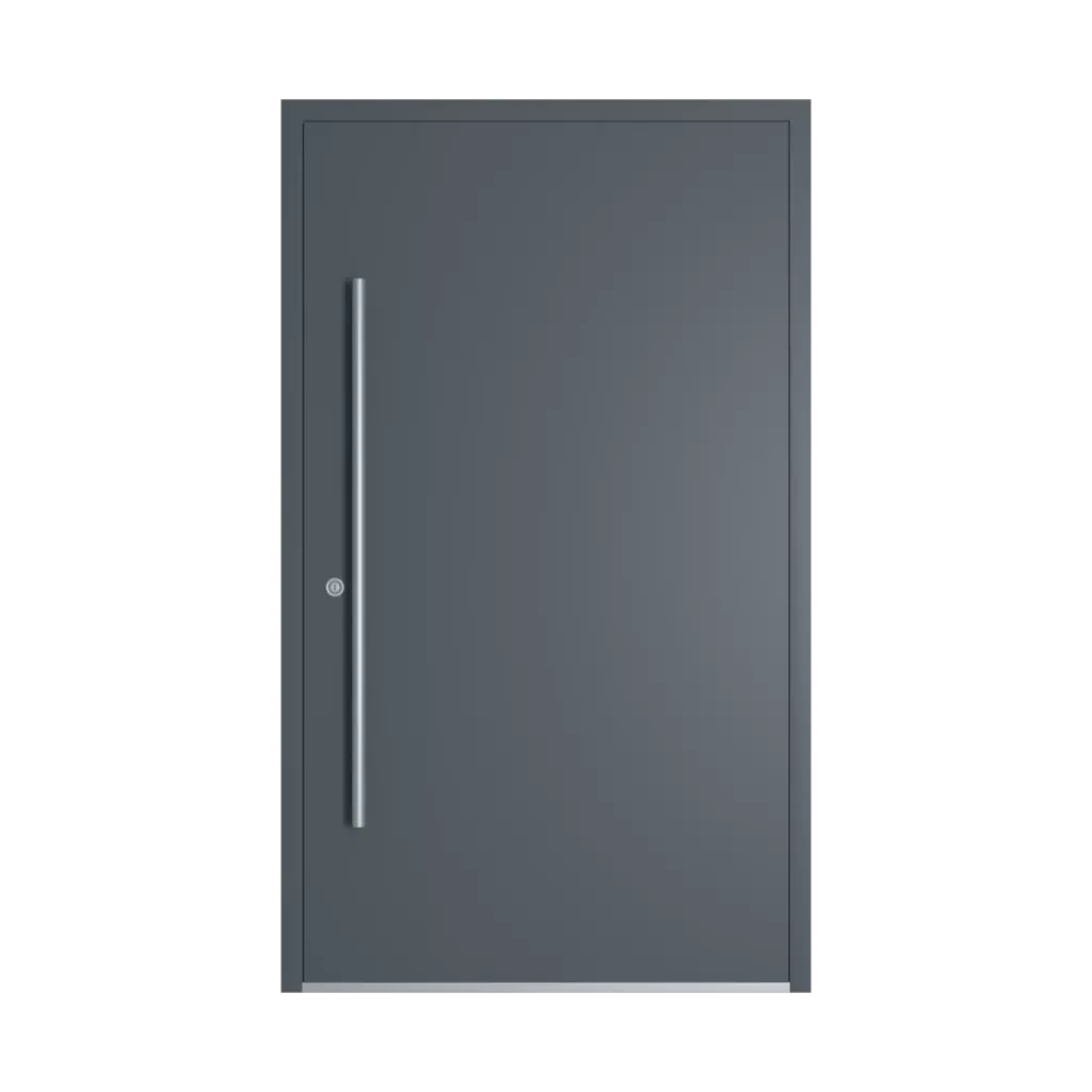 RAL 7011 Iron grey entry-doors models dindecor gl08  