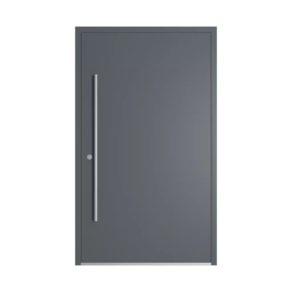 RAL 7012 Basalt grey entry-doors models dindecor 6120-pwz  