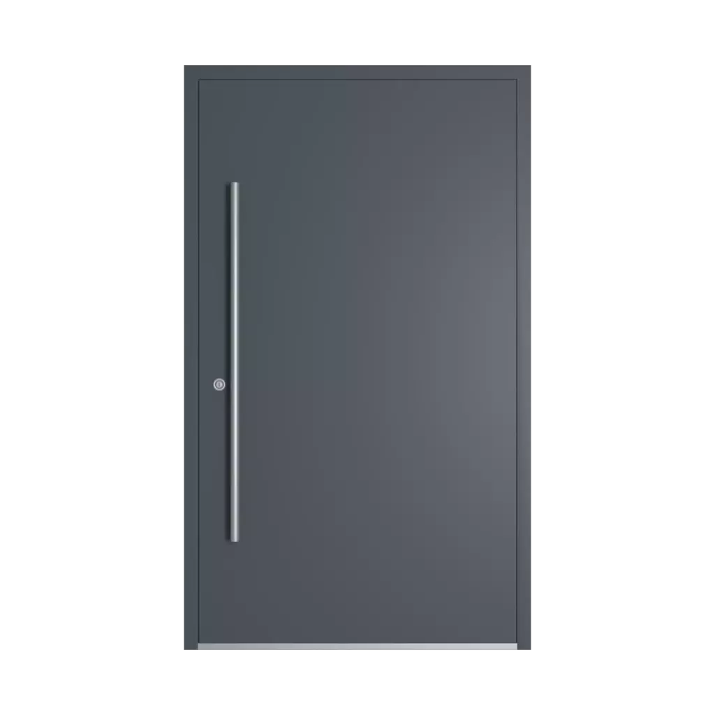 RAL 7015 Slate grey entry-doors models dindecor 6132-black  