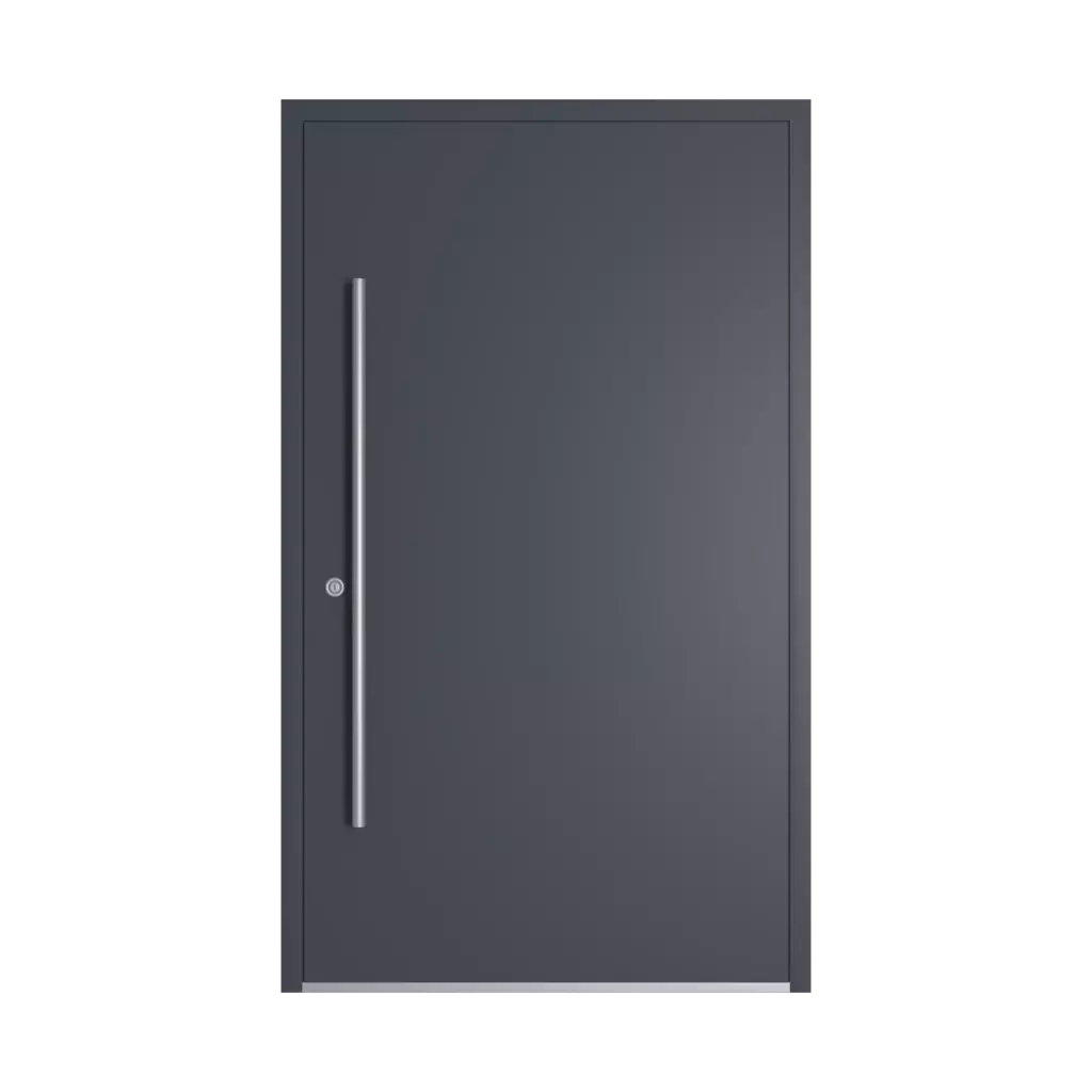 RAL 7024 Graphite grey entry-doors models dindecor 6124-pwz  