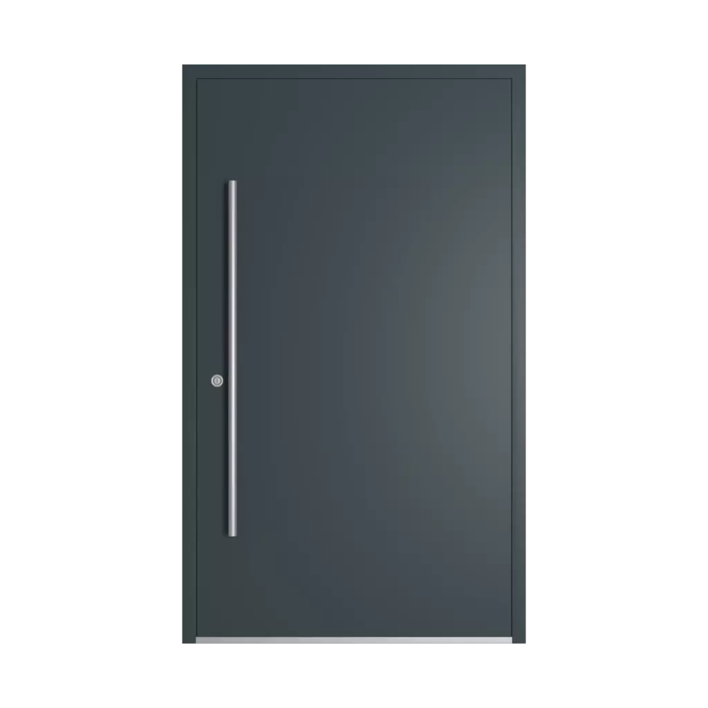 RAL 7026 Granite grey entry-doors models dindecor gl08  