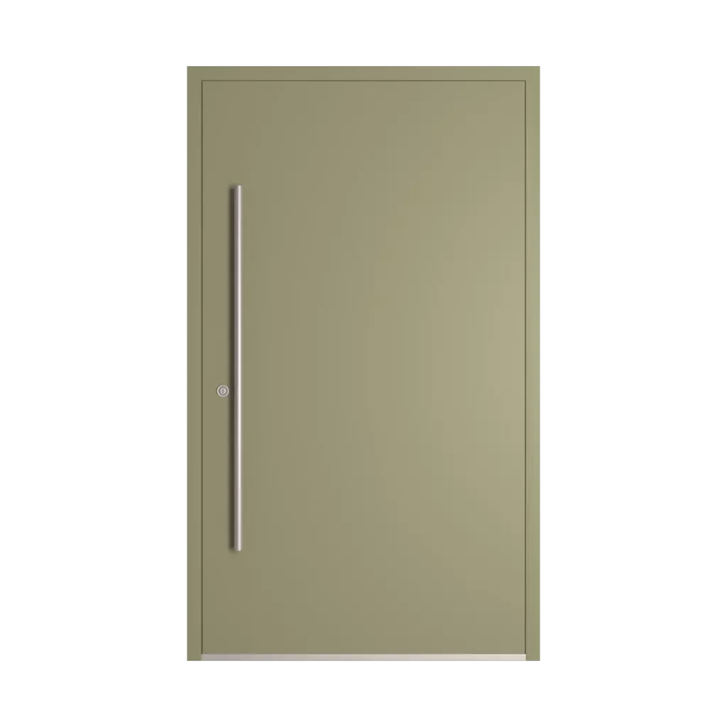 RAL 7034 Yellow grey entry-doors models dindecor 6124-pwz  