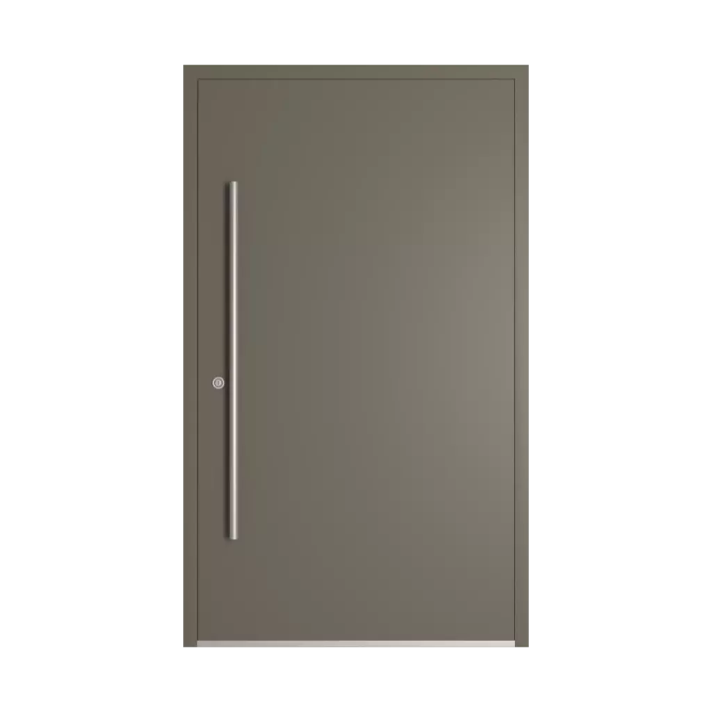 RAL 7039 Quartz grey entry-doors models dindecor 6005-pvc-black  