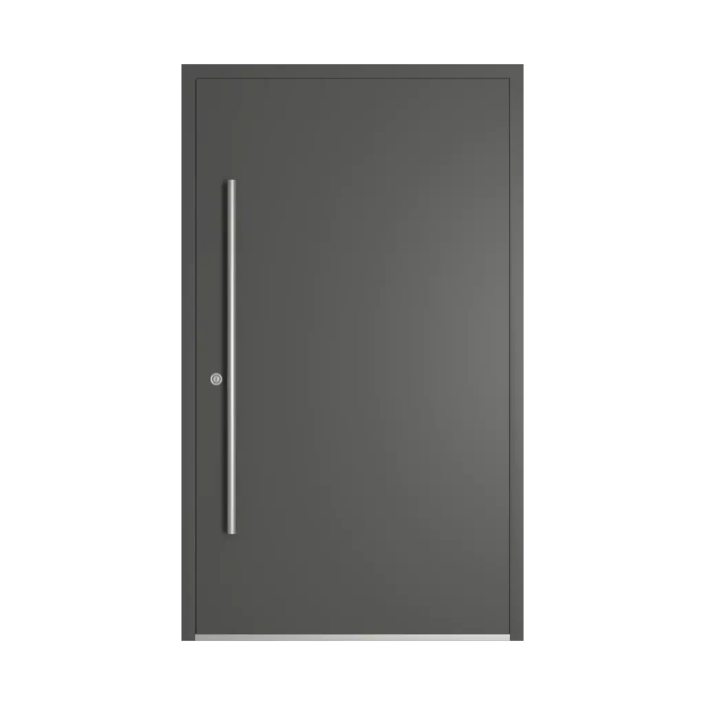 RAL 7043 Traffic grey B entry-doors models dindecor 6005-pvc-black  