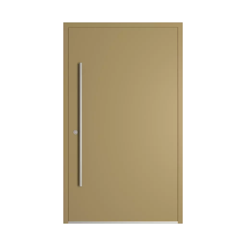 RAL 1020 Olive yellow entry-doors models dindecor 6013-pvc  