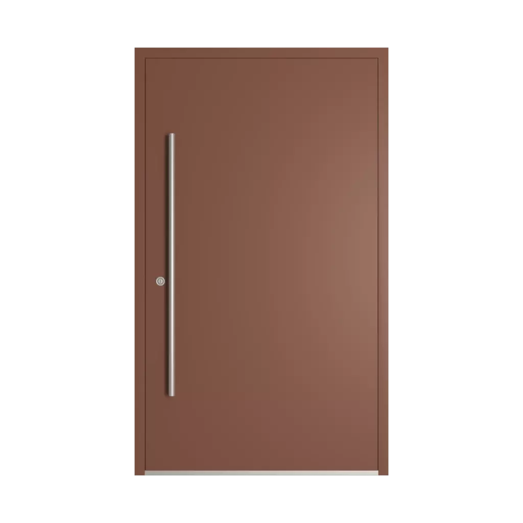 RAL 8002 Signal brown entry-doors models dindecor sk01-beton  