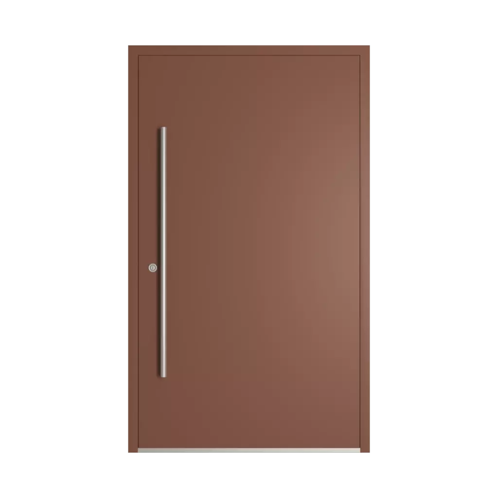 RAL 8002 Signal brown entry-doors models dindecor 6005-pvc-black  