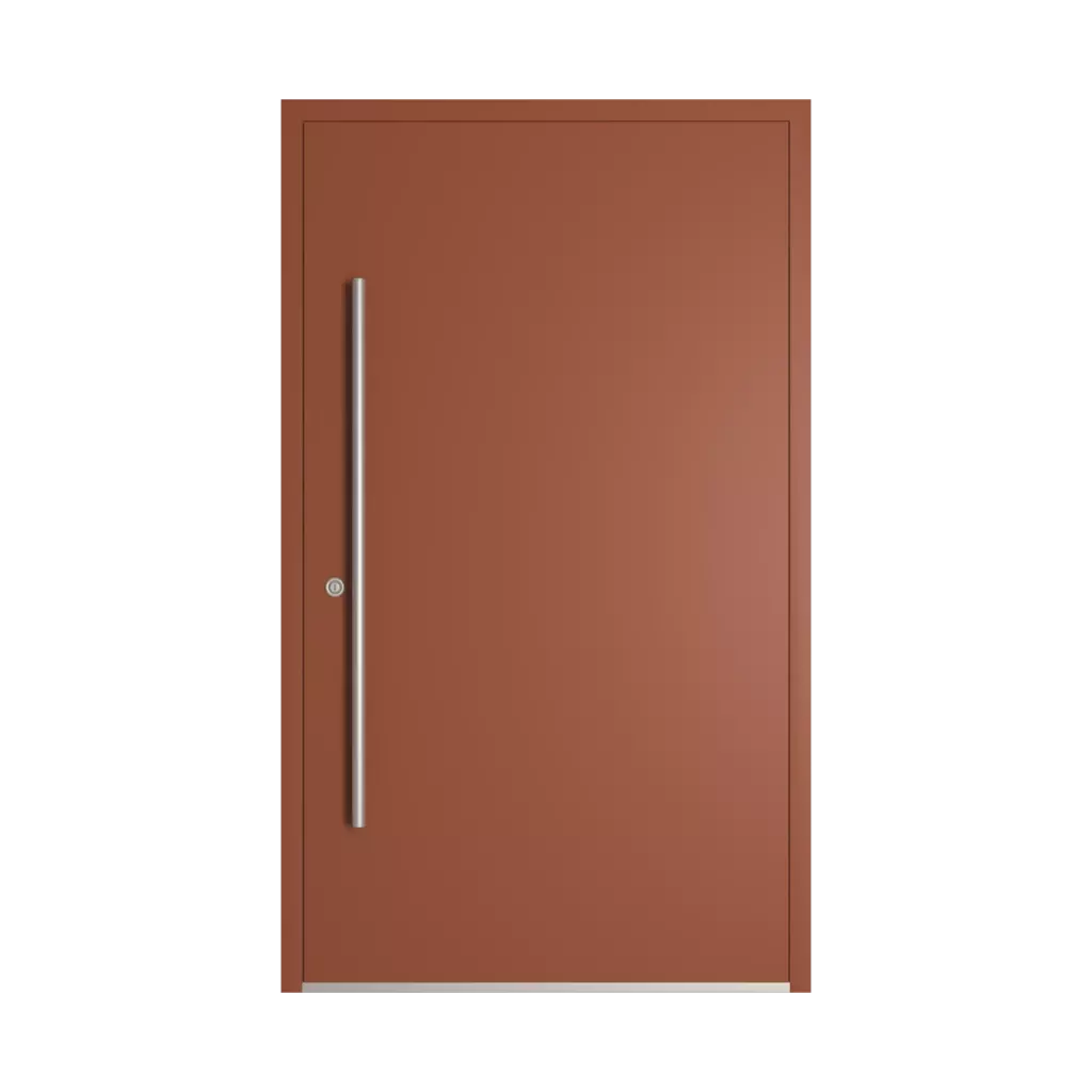RAL 8004 Copper brown entry-doors models dindecor sk01-beton  