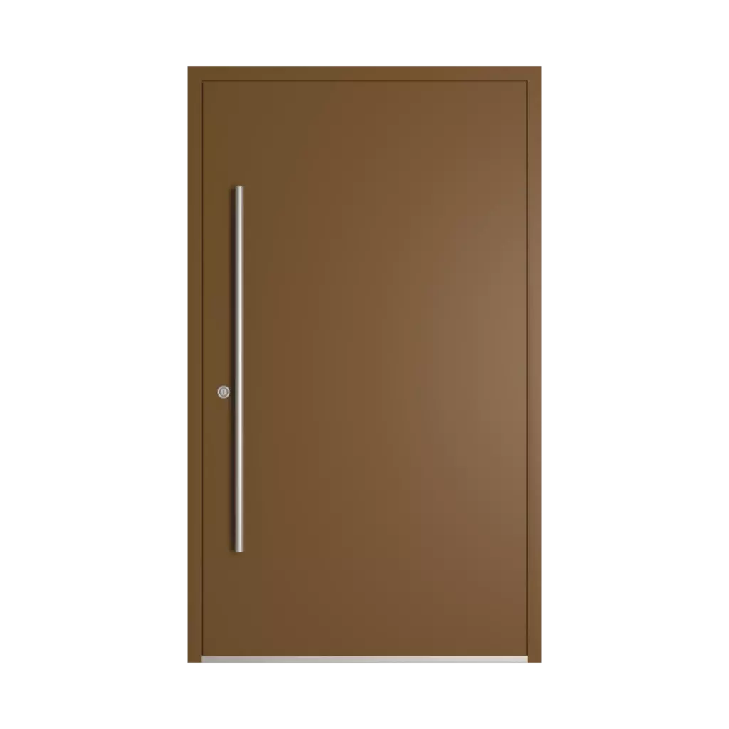 RAL 8008 Olive brown entry-doors models dindecor 6013-pvc  