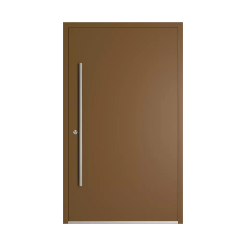 RAL 8008 Olive brown entry-doors models dindecor 6120-pwz  