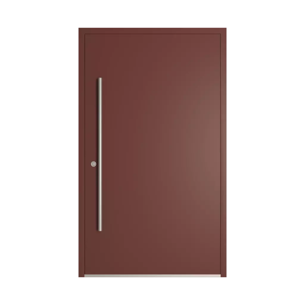 RAL 8012 Red brown entry-doors models dindecor gl08  