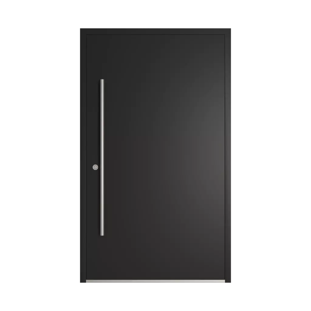 RAL 8022 Black brown entry-doors models dindecor sl07  