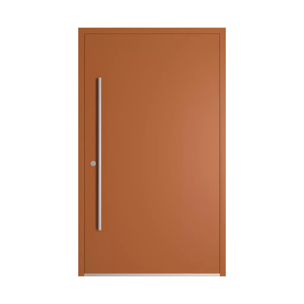 RAL 8023 Orange brown entry-doors models dindecor model-6129  